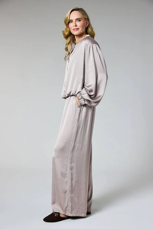 DECK by Decollage Satin Wide Leg Trouser