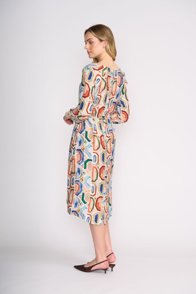 FOIL Razzle Dazzle Geo Dress