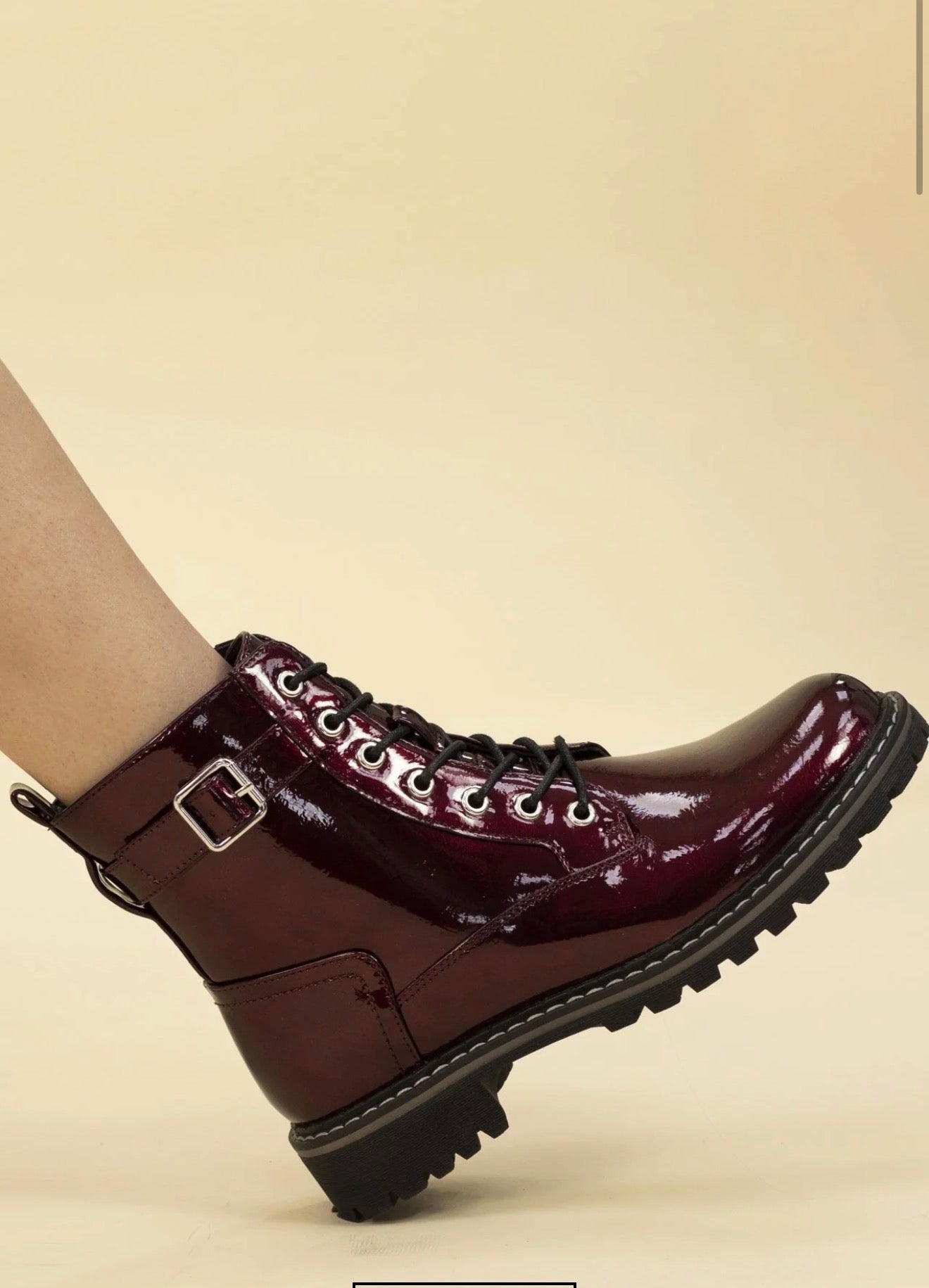 Lunar Parlour Patent Ankle Boot