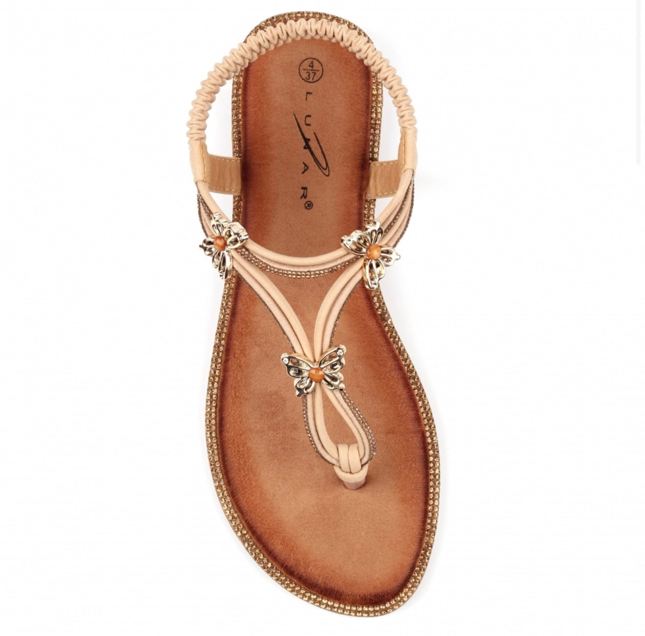 Lunar Zentara Flat Toe Post Sandal