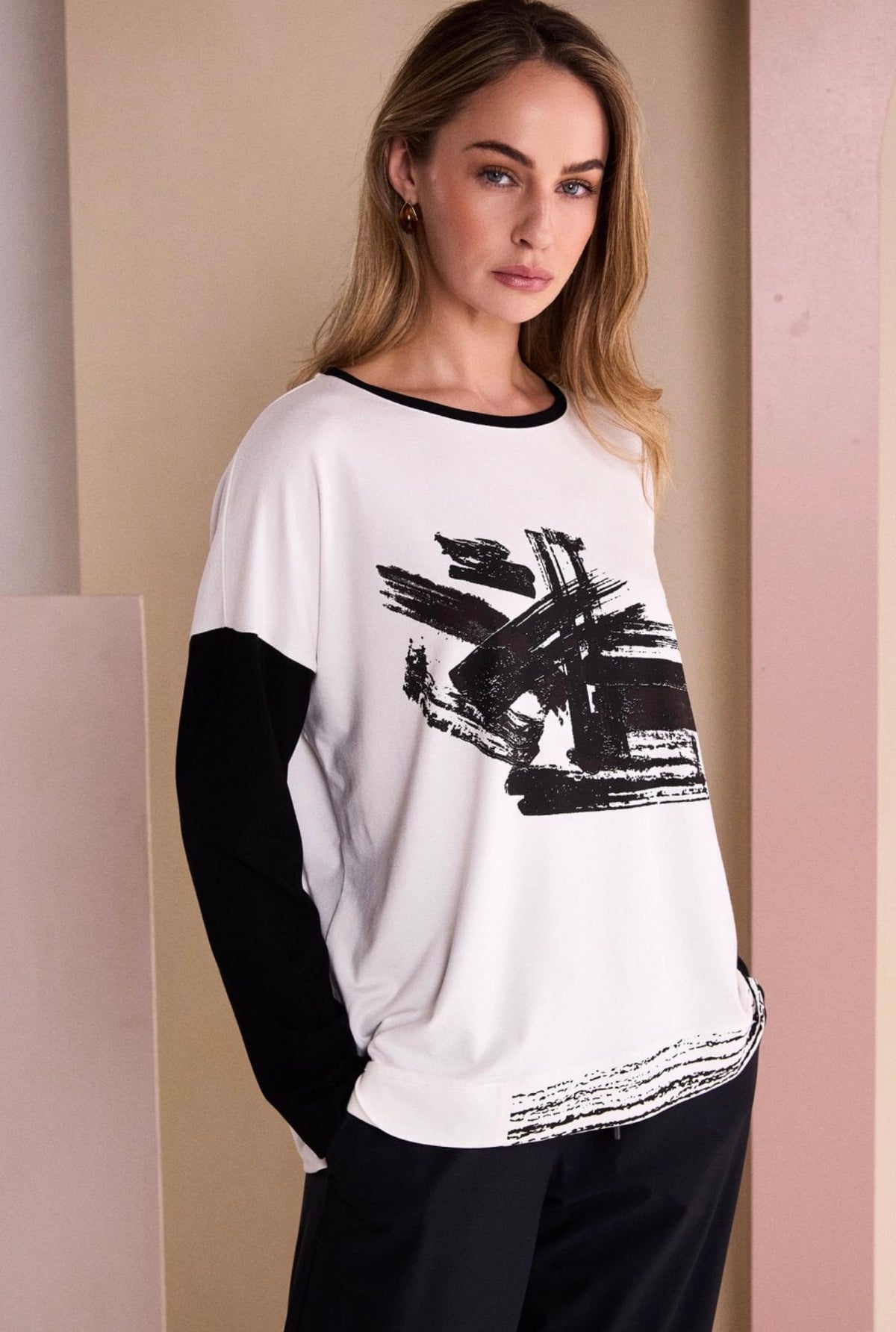 Naya Abstract Print Top NAW26147