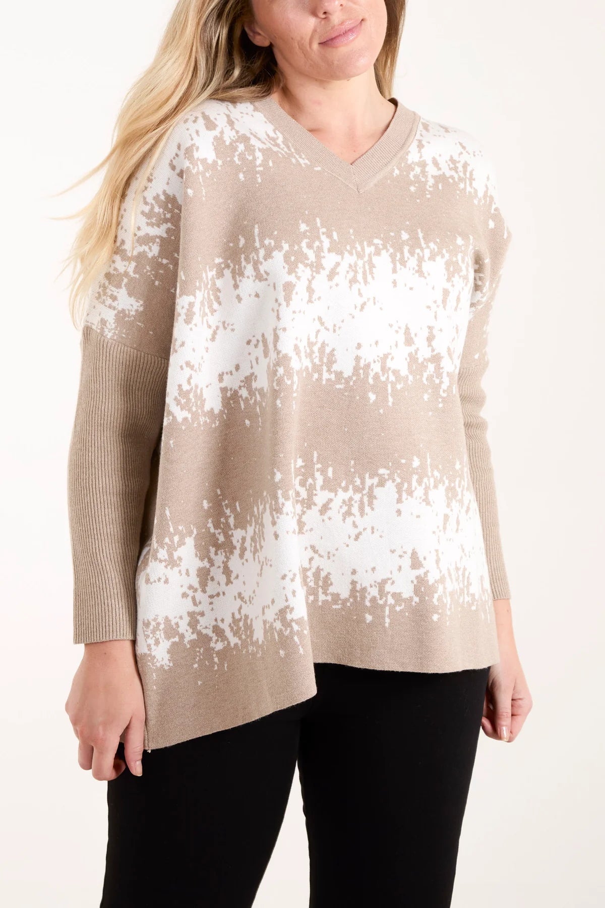 Zena Abstract Animal Print Jumper