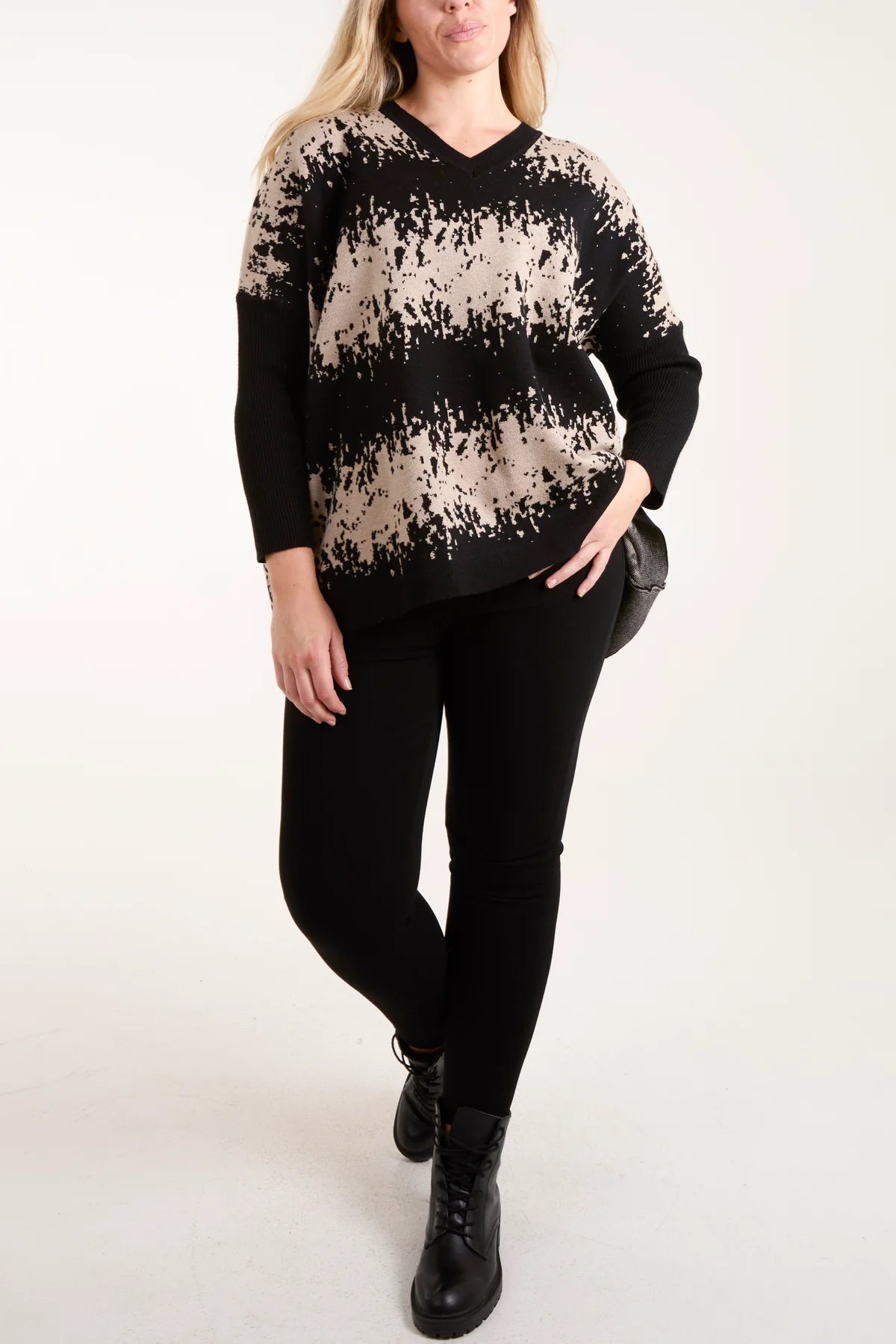 Zena Abstract Animal Print Jumper