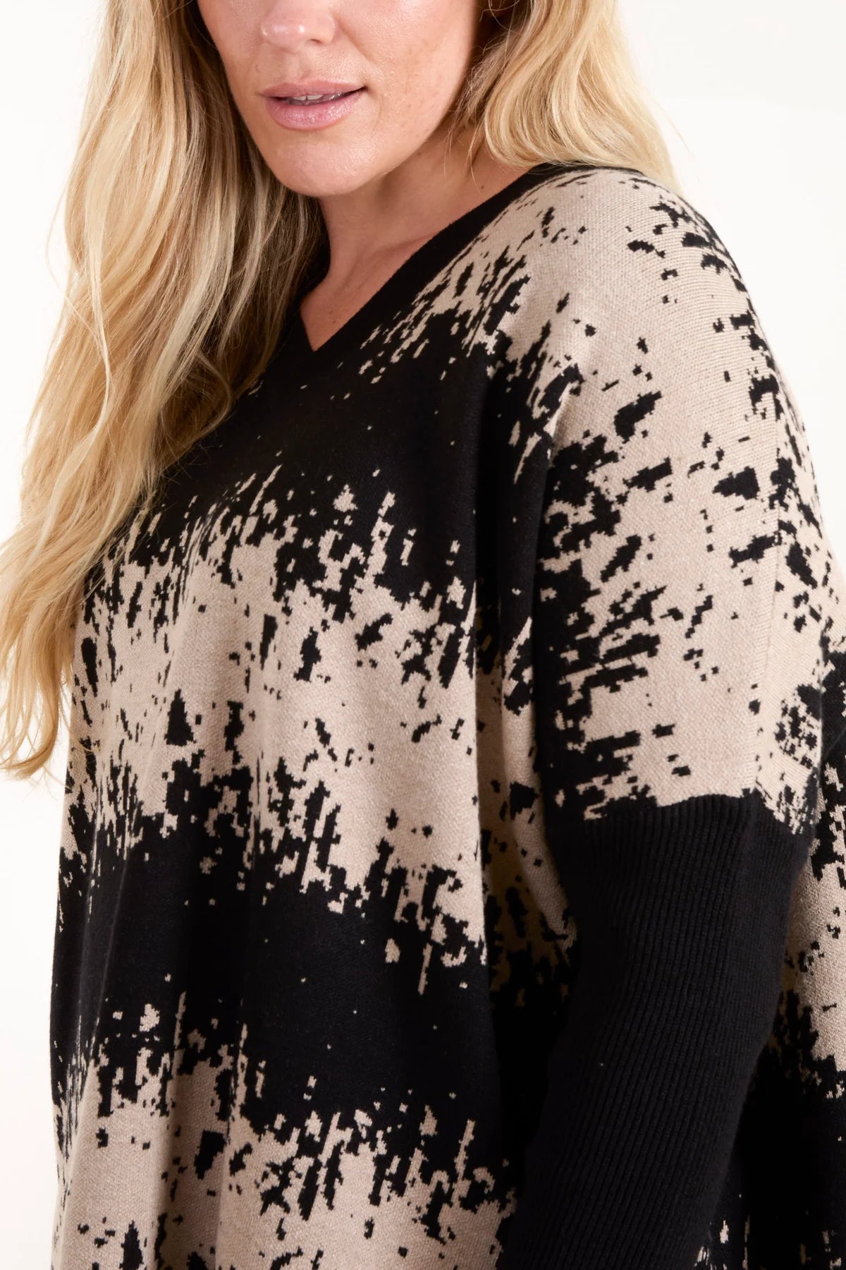 Zena Abstract Animal Print Jumper