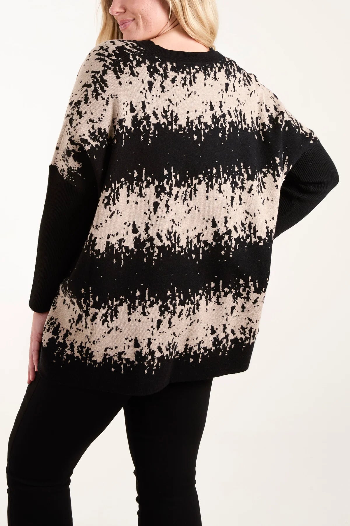 Zena Abstract Animal Print Jumper