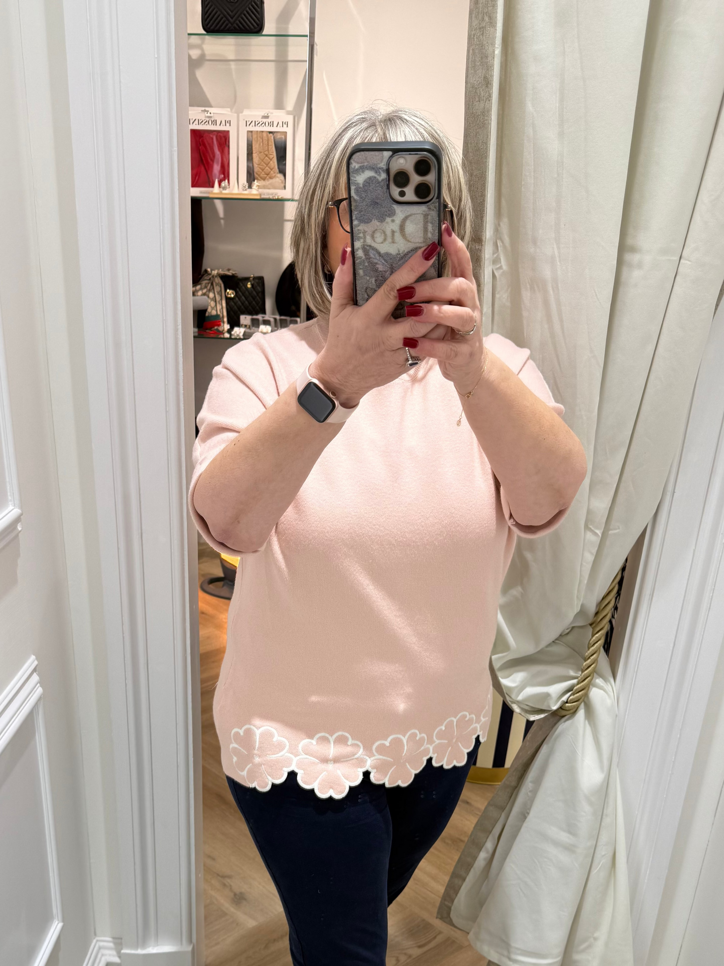 Charm Floral Hem Jumper