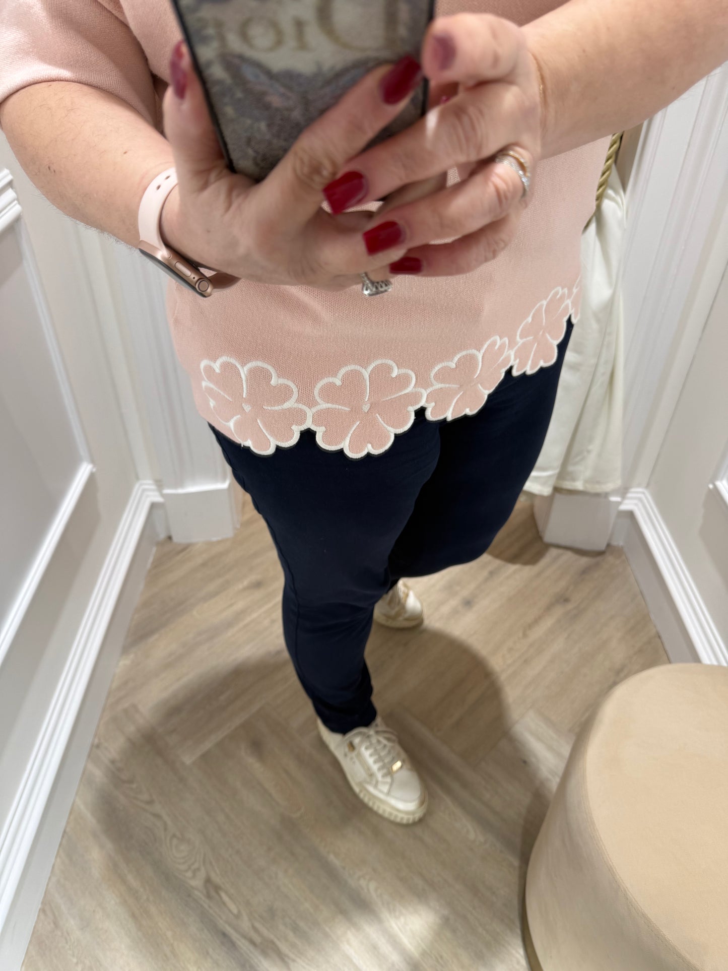 Charm Floral Hem Jumper