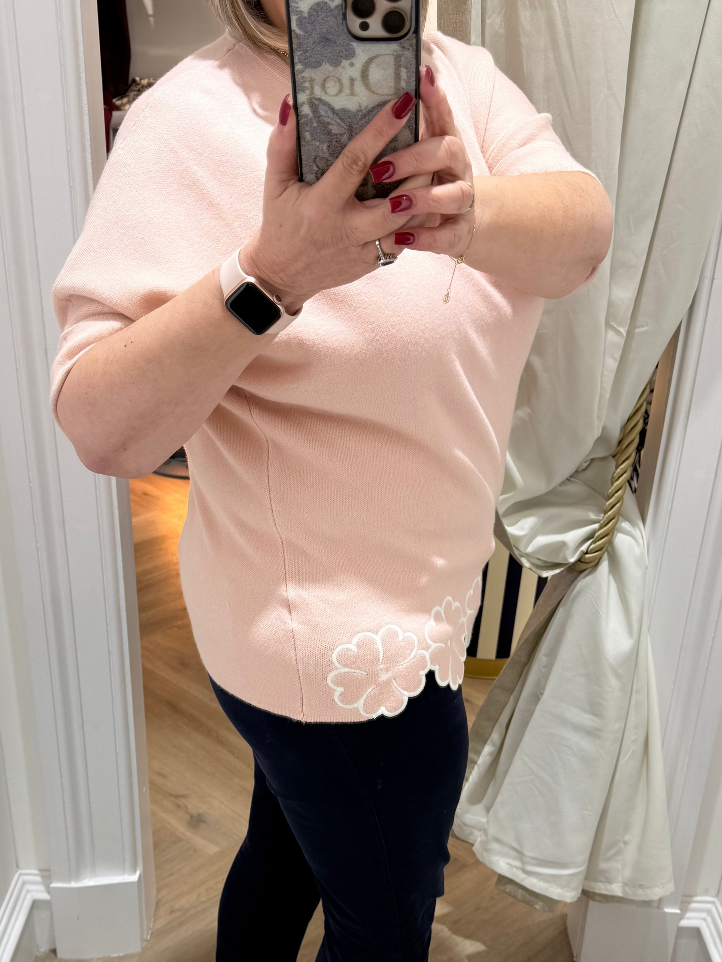 Charm Floral Hem Jumper