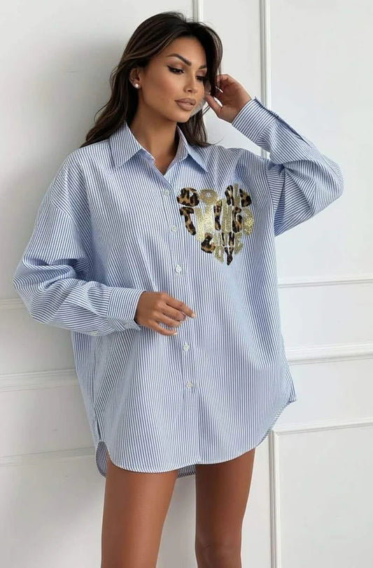 Myla Oversized Shirt Blouse
