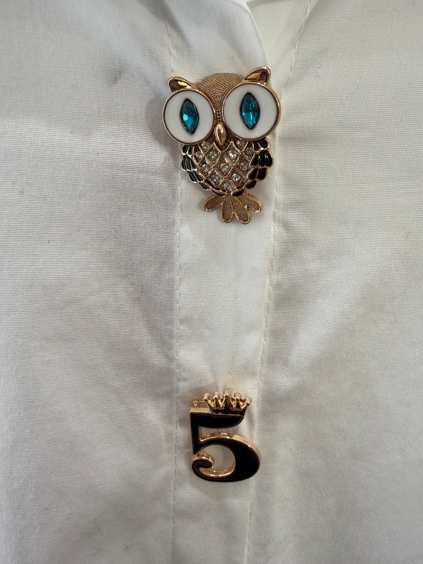 Missy Brooch Button Shirt