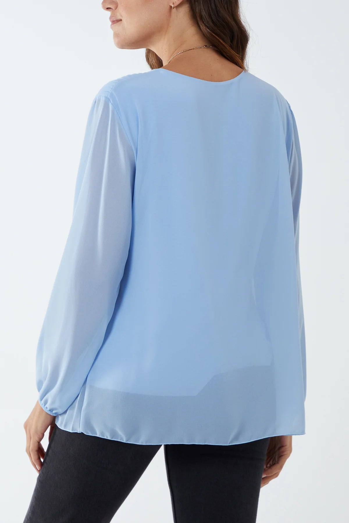 Lora Long Sleeve Pleated Top