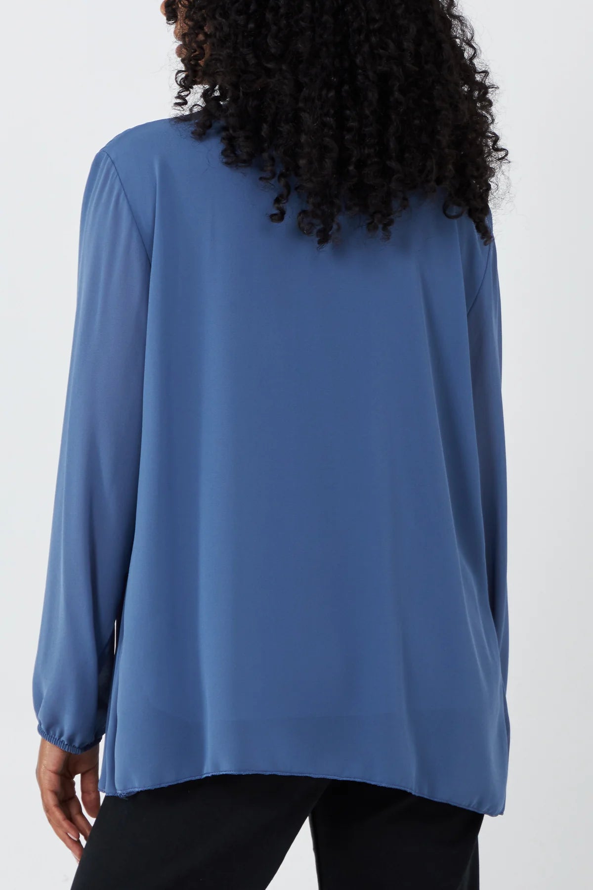 Lora Long Sleeve Pleated Top