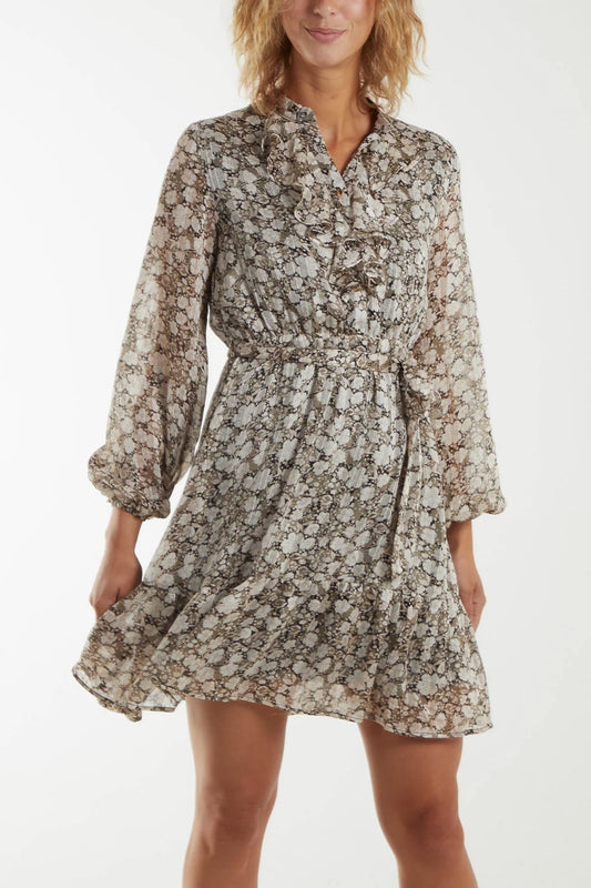 Lois Ruffle Front Dress