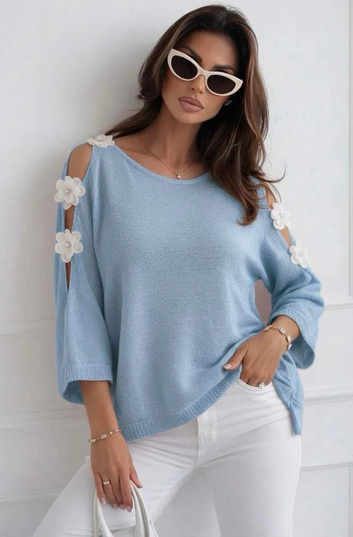 Fearne Cold Shoulder Fine Knit