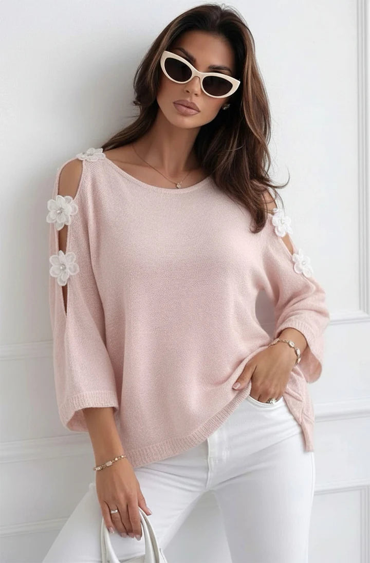 Fearne Cold Shoulder Fine Knit