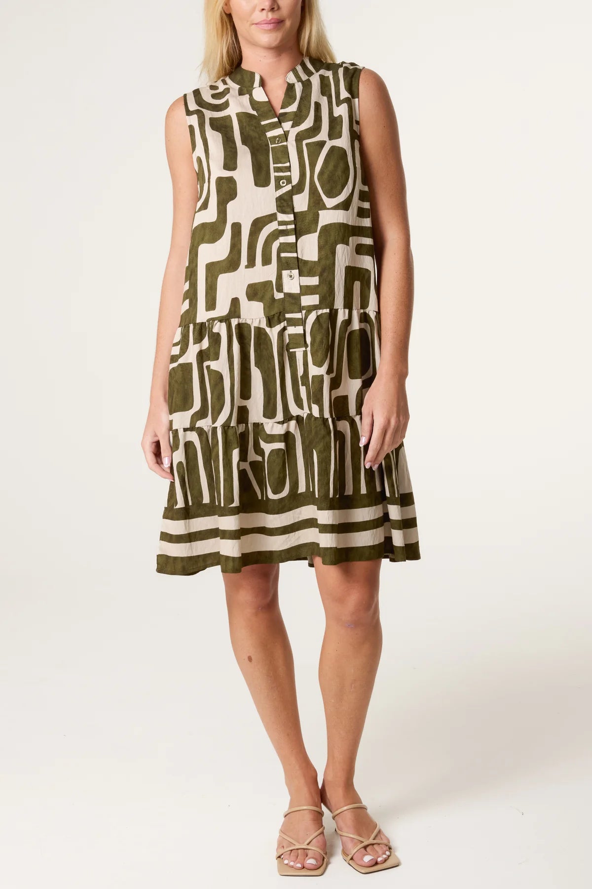 Gina Geometric Smock Dress