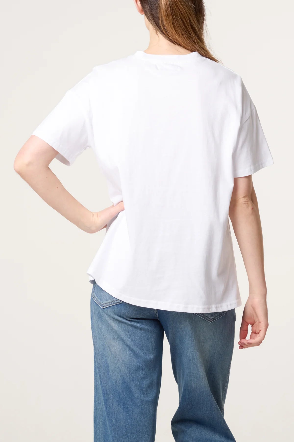 Pearl Embellished Seashell T-shirt