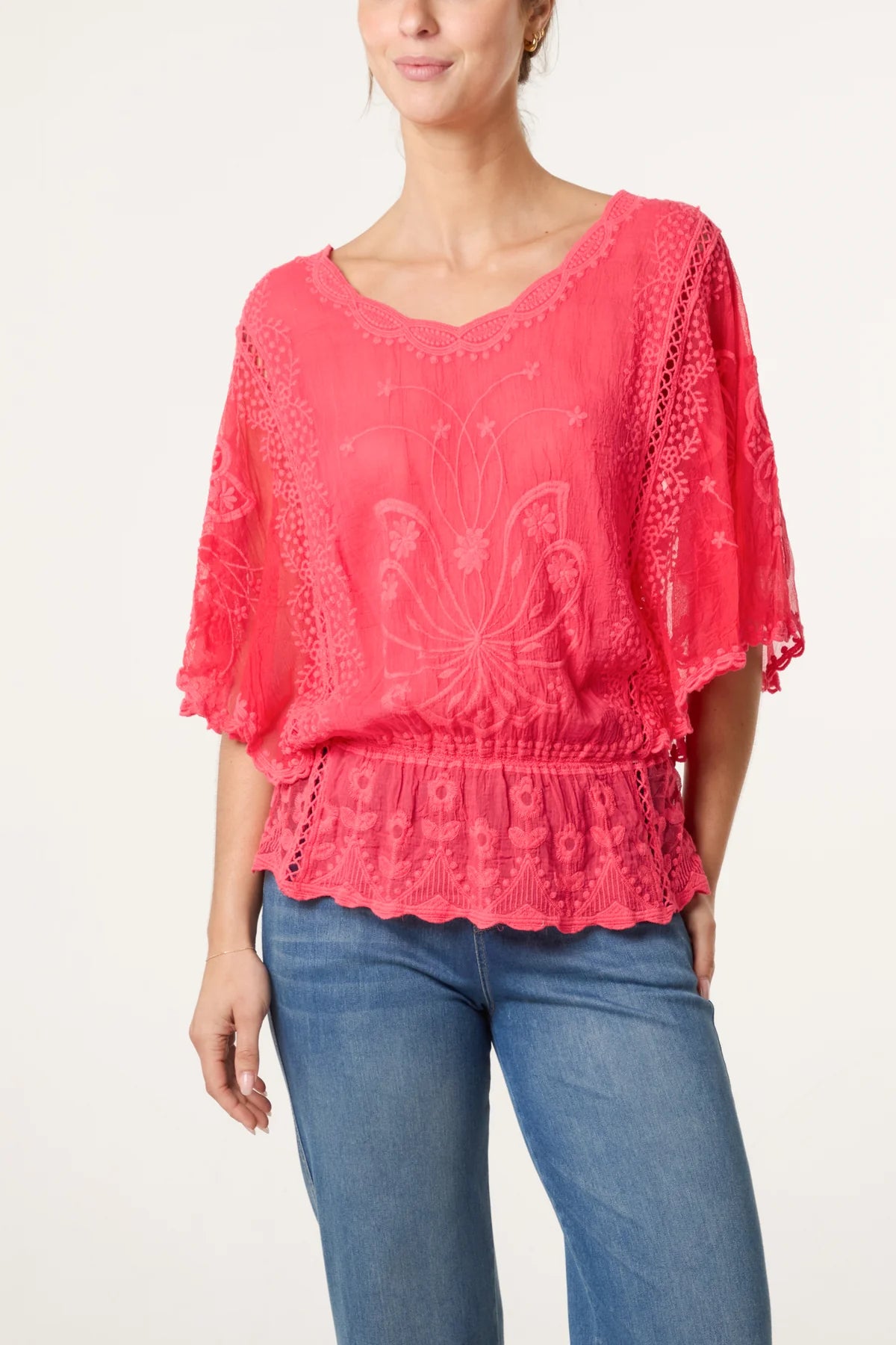 Shula Floral Butterfly Top