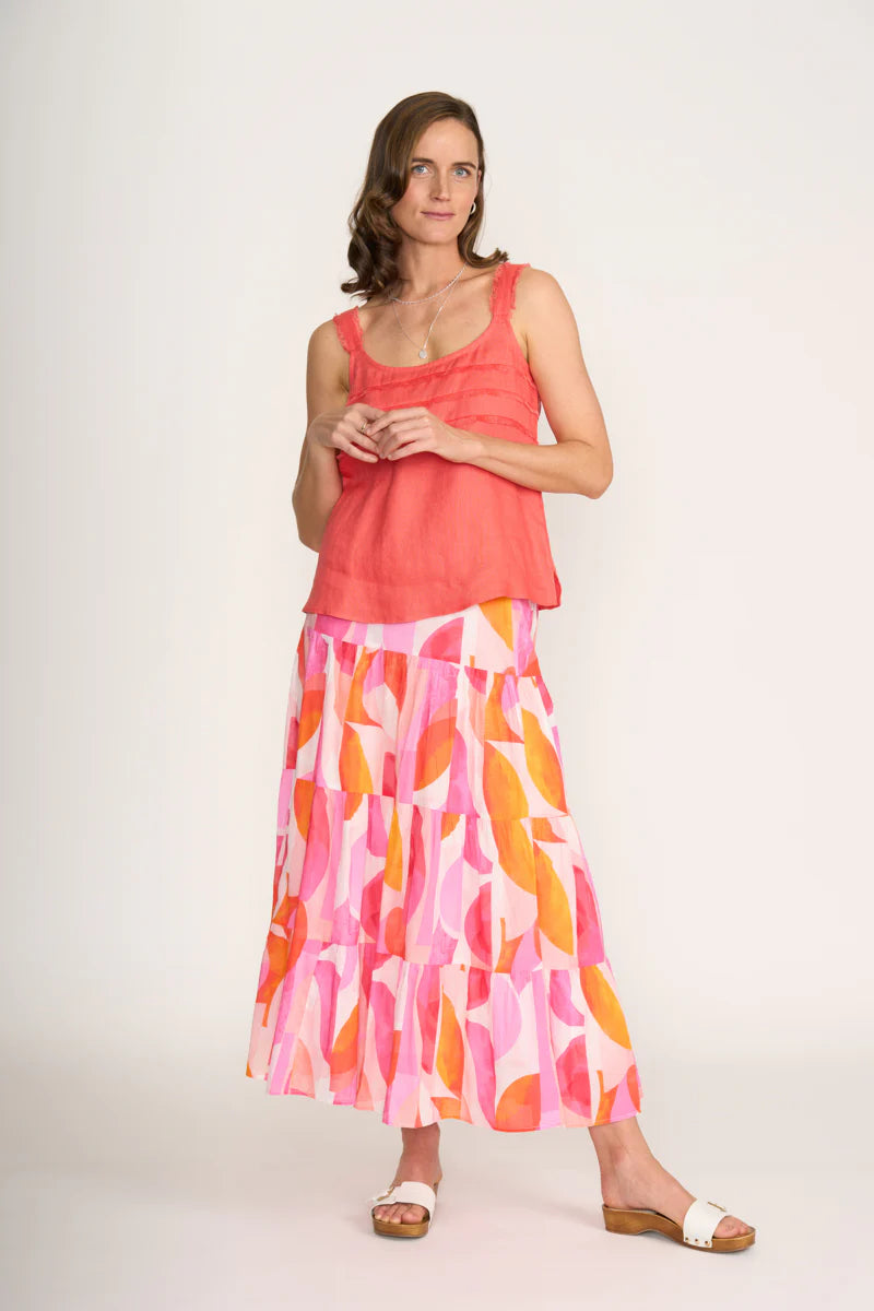 FOIL In To The Fray Linen Top