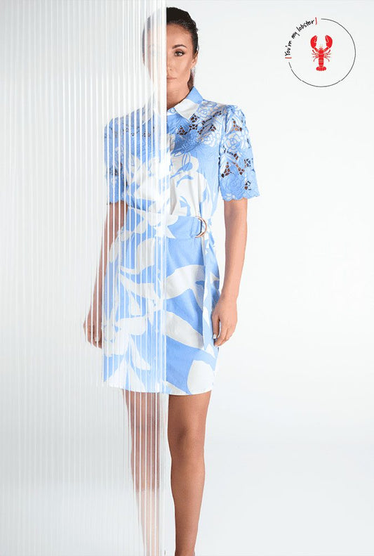 K.Design Cutout Short Sleeve Dress