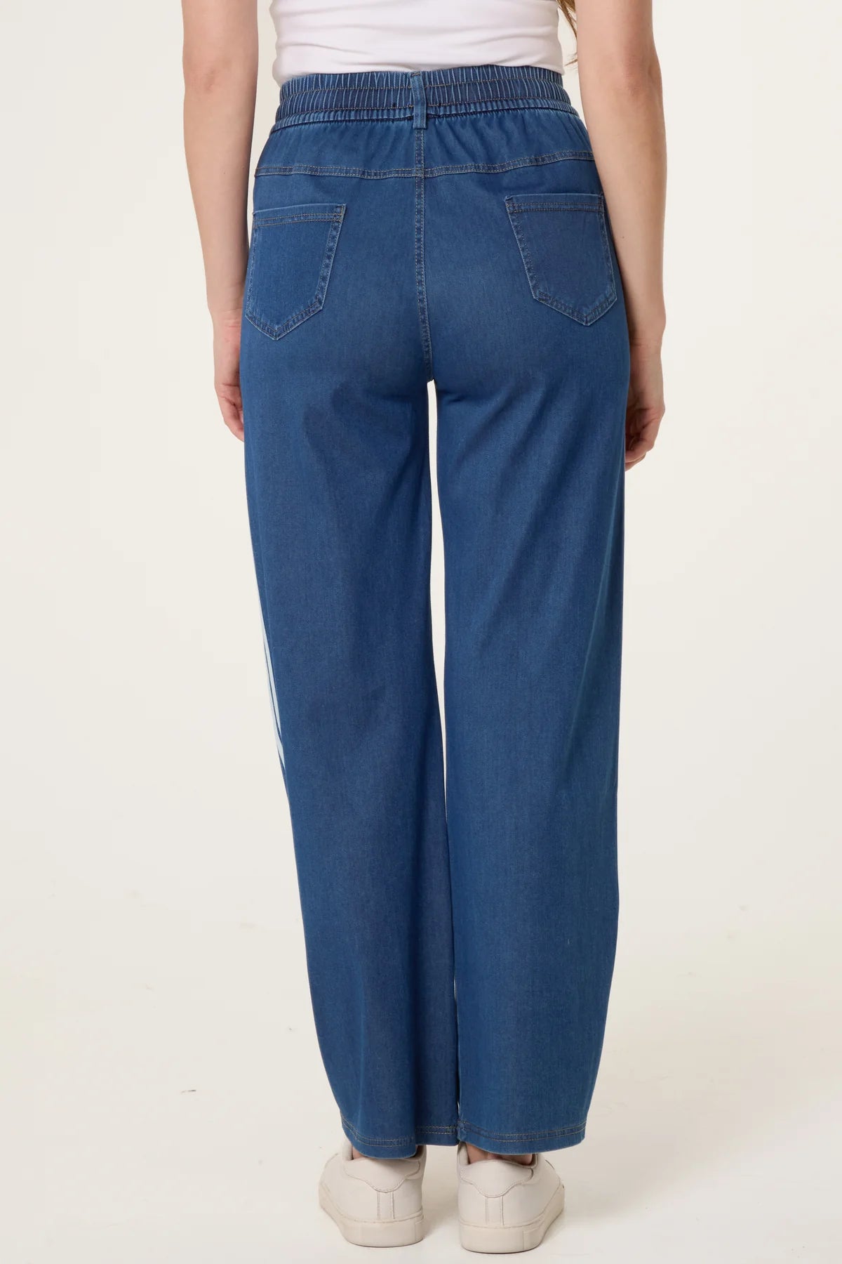 Della Side Stripe Drawstring Jeans
