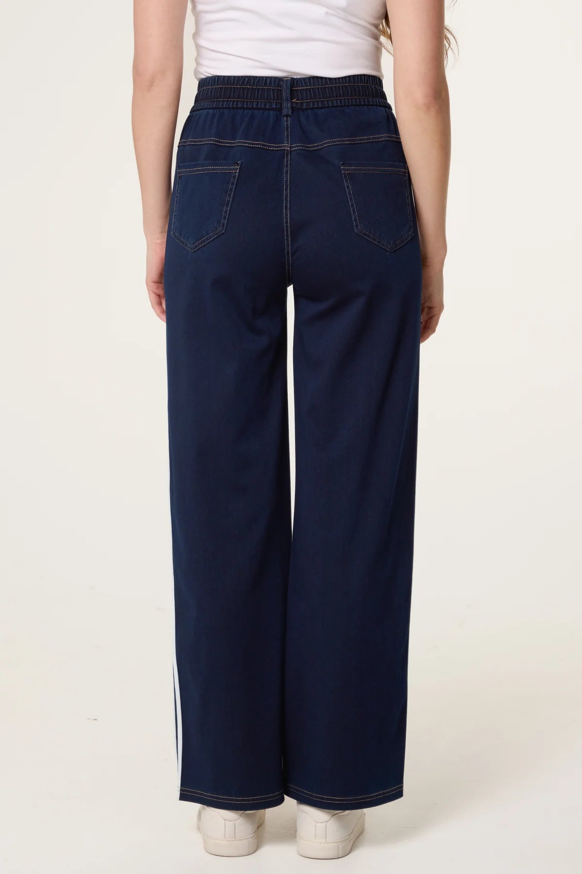 Della Side Stripe Drawstring Jeans