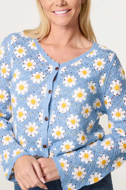 Daisy Crochet Cardi