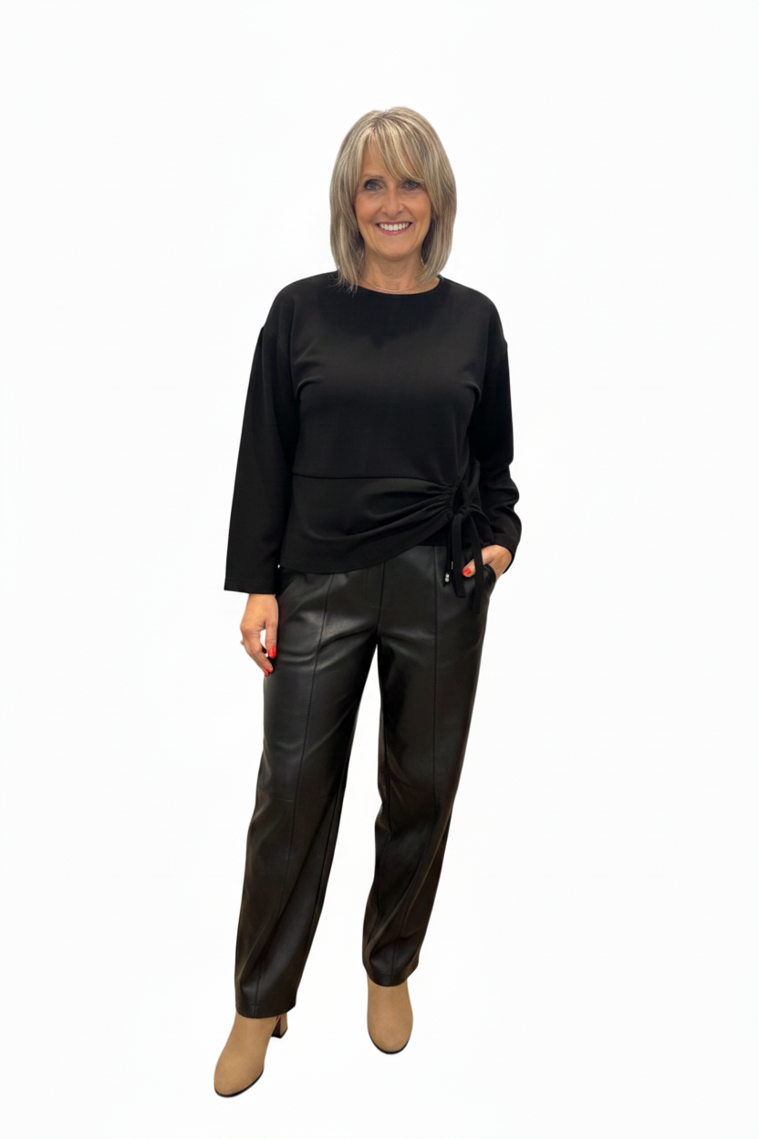 I.nco Faux Leather Trousers