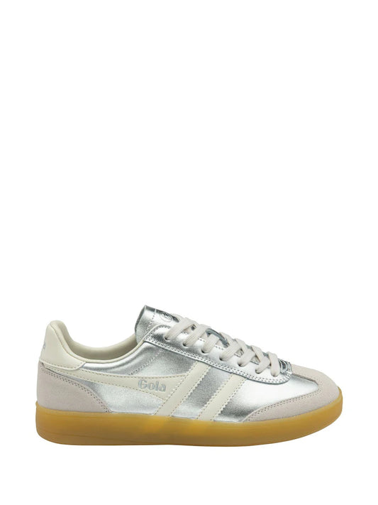 Gola Viper Metallic Silver & Off White