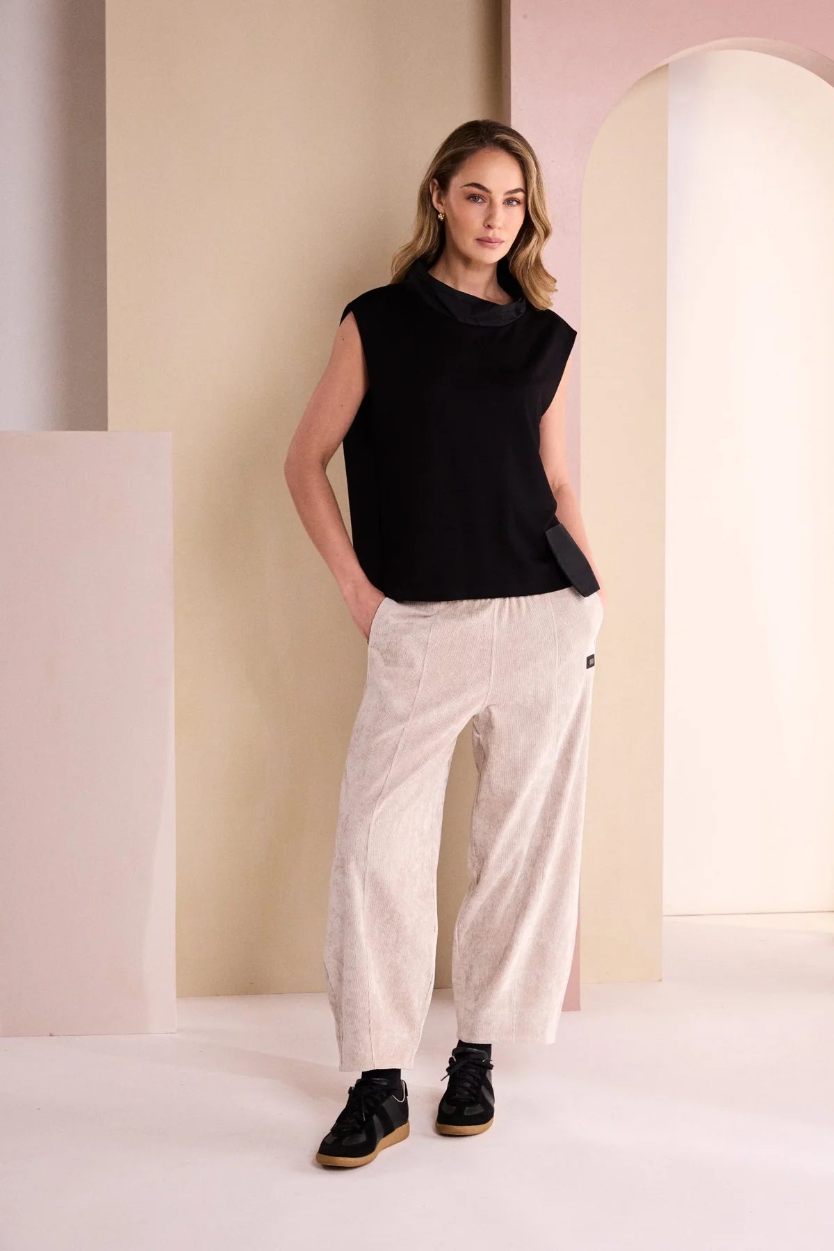 Naya Fine Cord Barrel Trouser