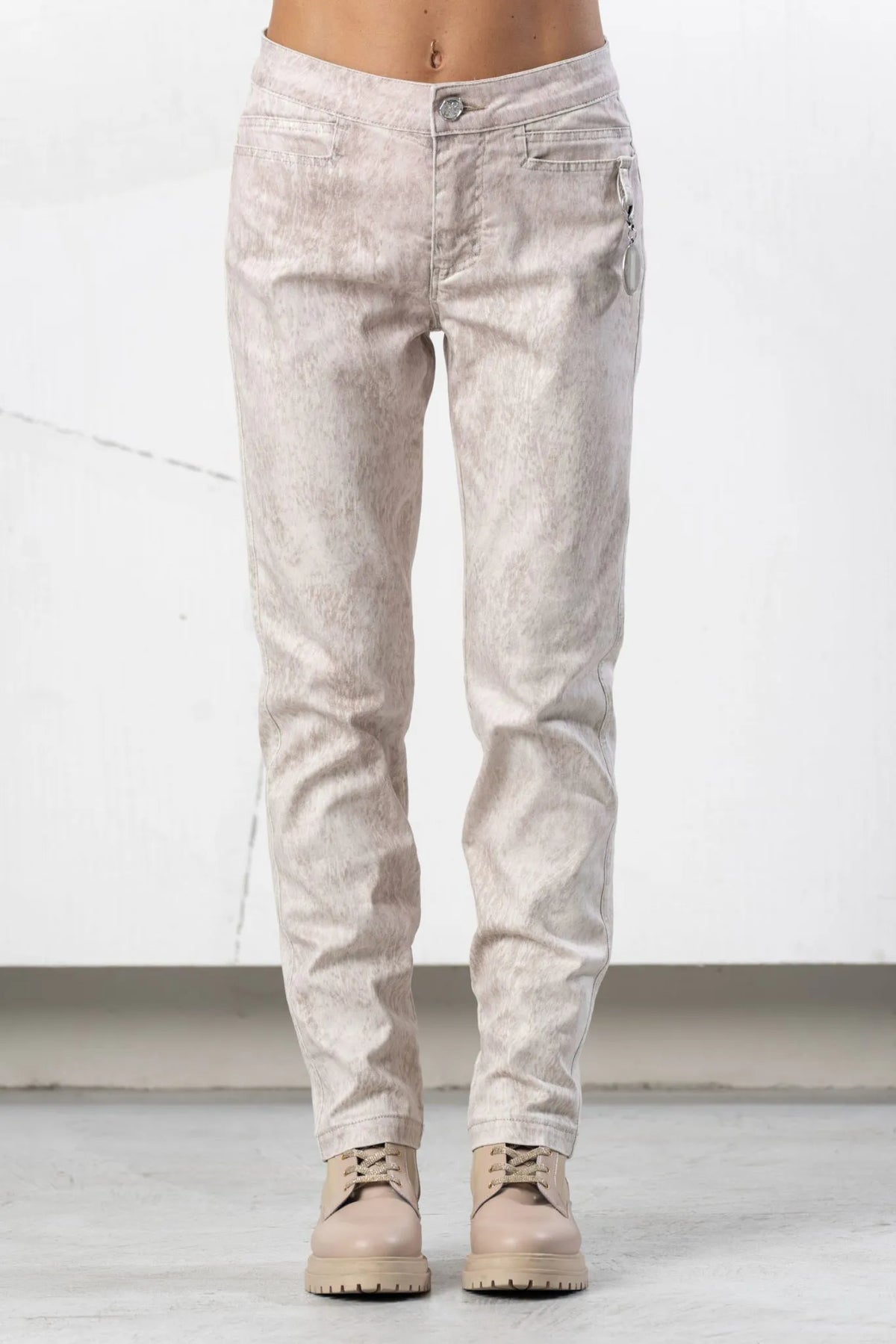 Elisa Cavaletti Designer Shimmer Stretch Jeans