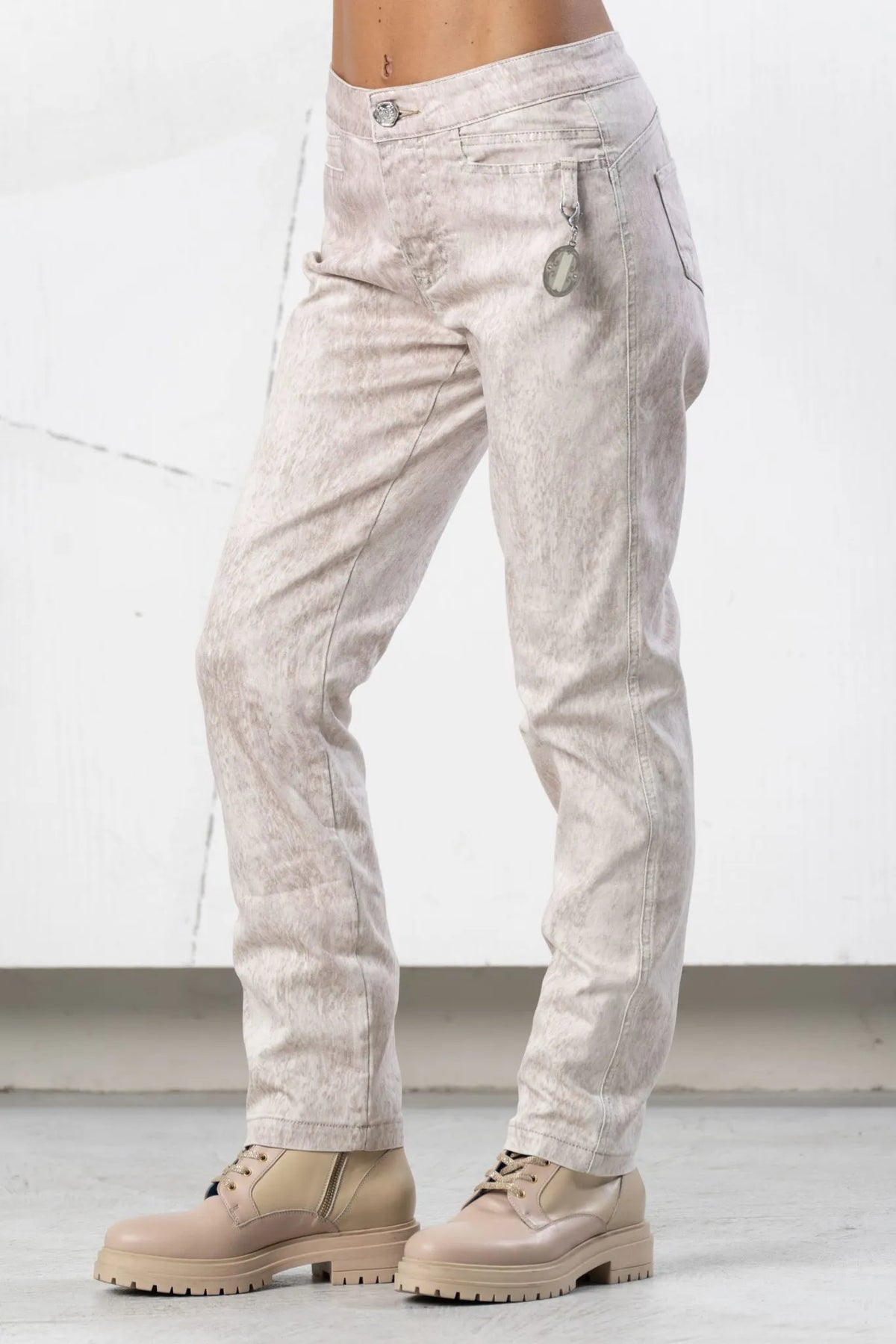 Elisa Cavaletti Designer Shimmer Stretch Jeans