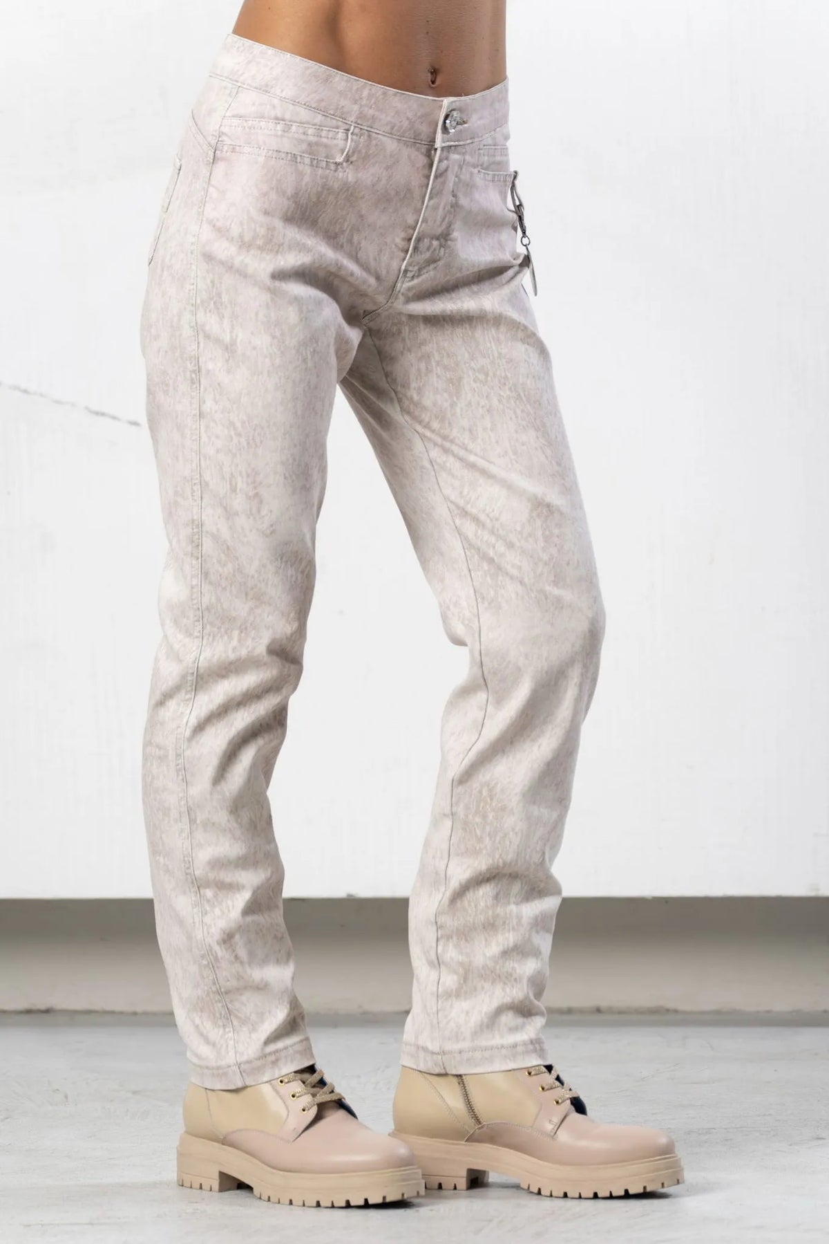 Elisa Cavaletti Designer Shimmer Stretch Jeans
