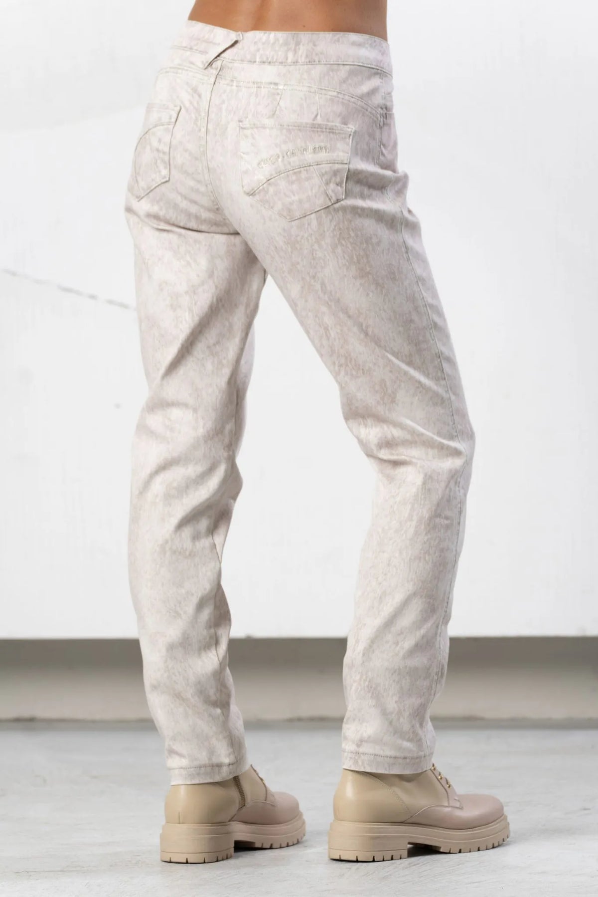 Elisa Cavaletti Designer Shimmer Stretch Jeans