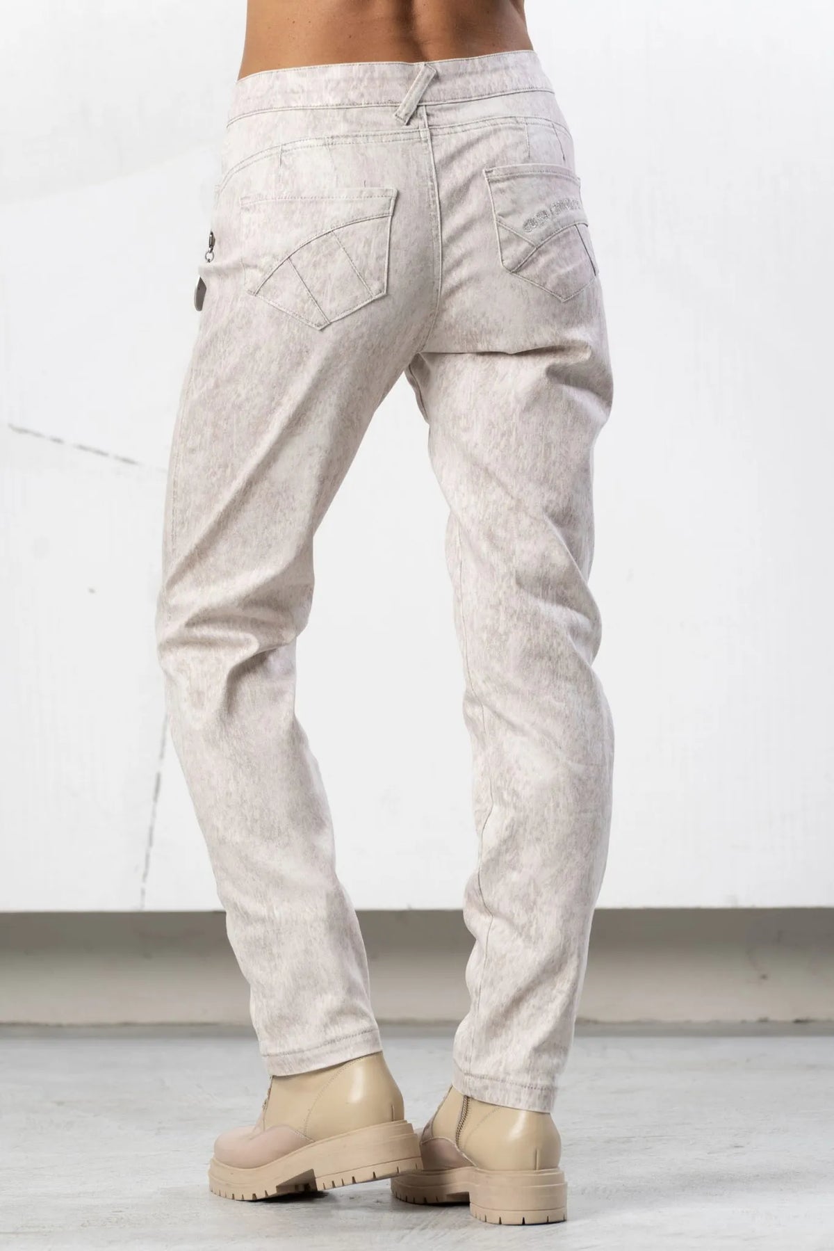 Elisa Cavaletti Designer Shimmer Stretch Jeans