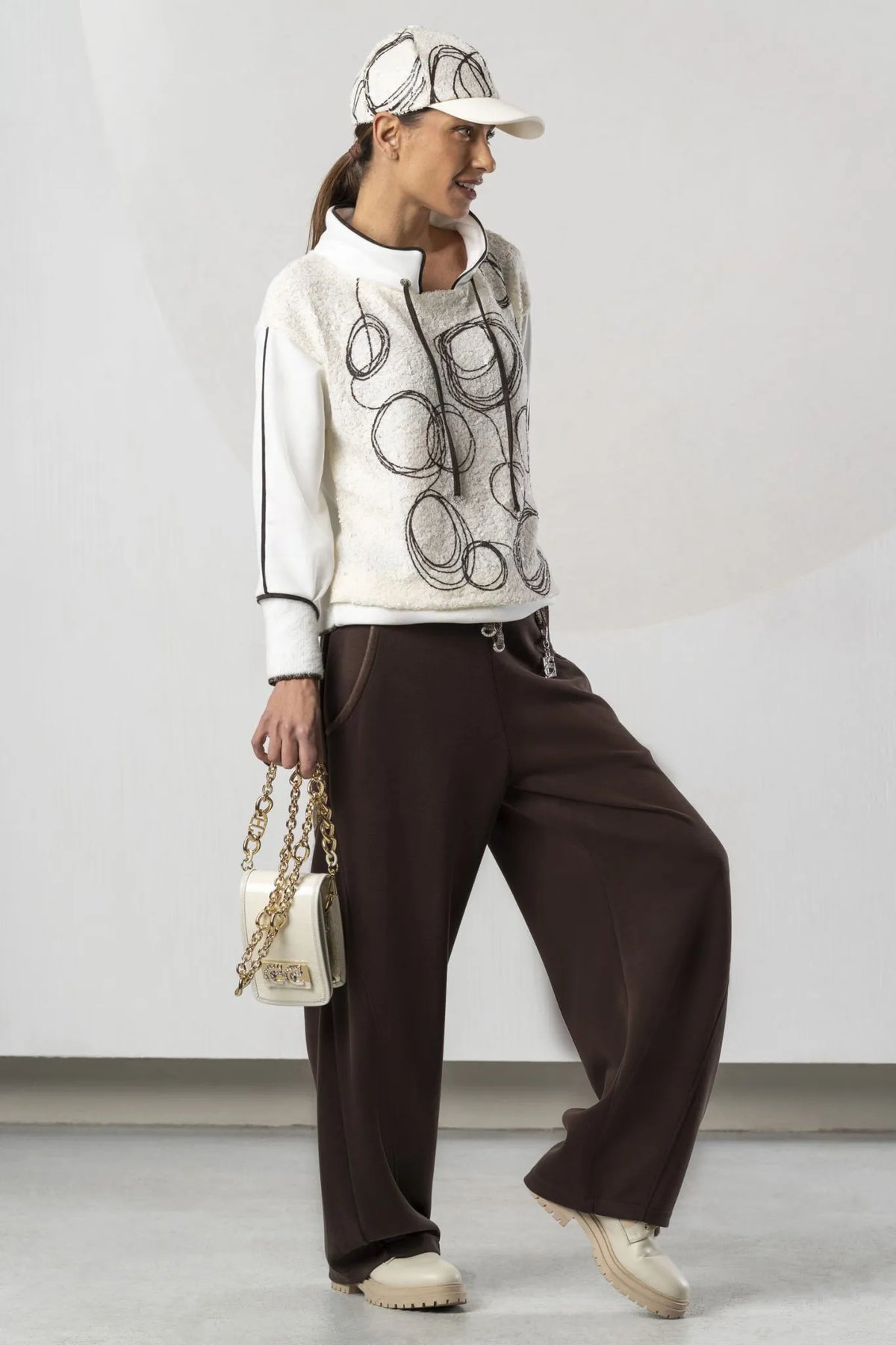 Elisa Cavaletti Sequined Fabric Sweatshirt