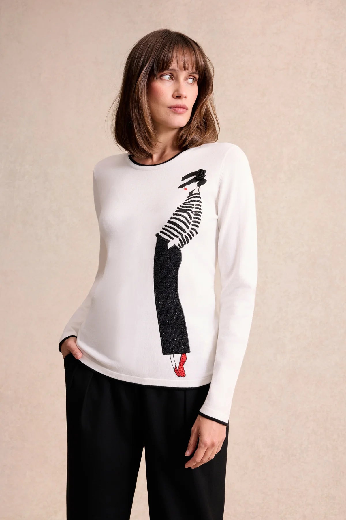 Leo & Ugo Eloise Fine Knit Sweater