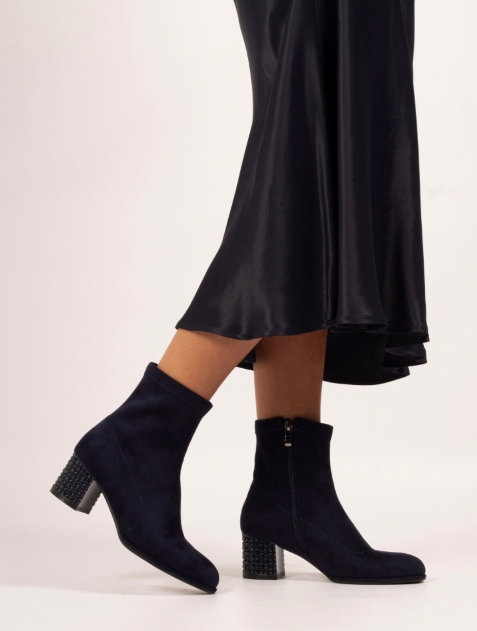 Lunar Sage Faux Suede Ankle Boots
