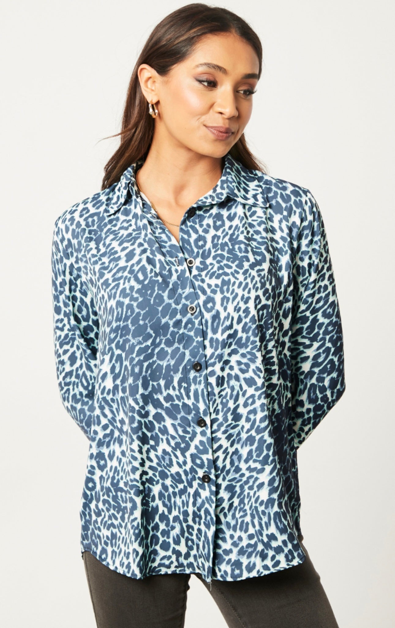 Maggie Leopard Print Shirt
