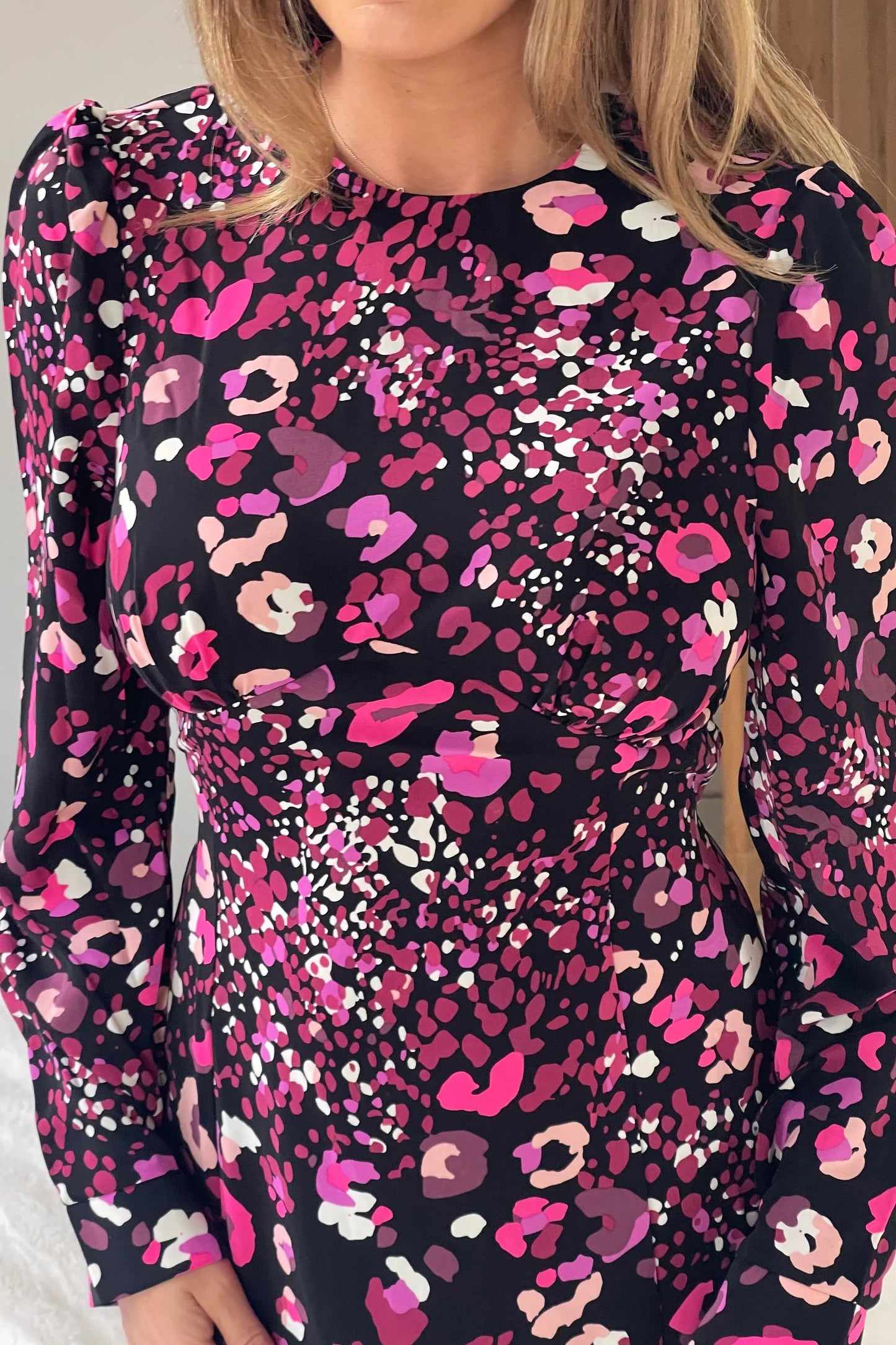 Margot Animal Print Midi Dress