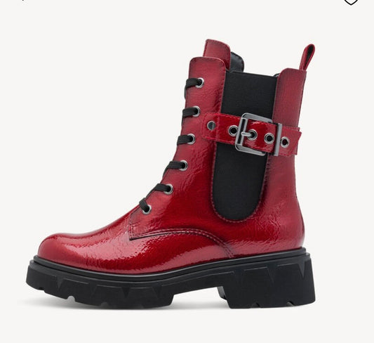 Marco Tozzi - Dark Ruby Red Boots