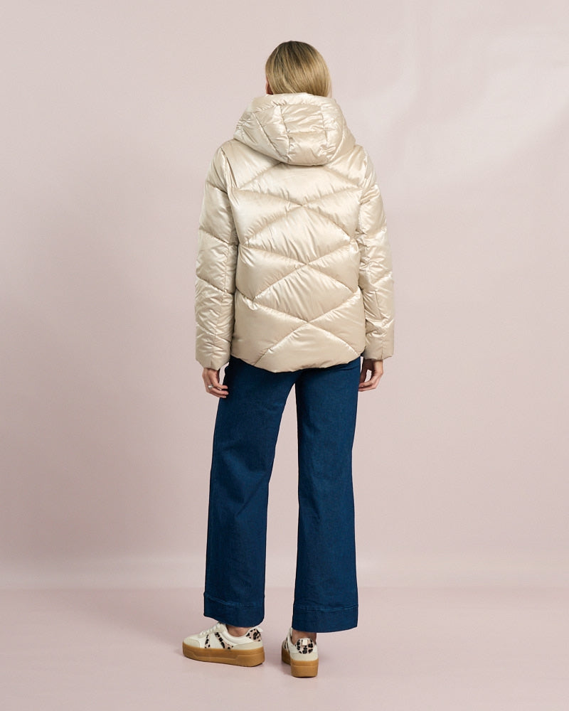 D.E.C.K by Decollage - Wet Look Puffer Jacket 2207