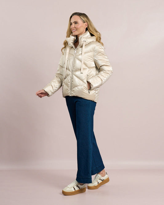 D.E.C.K by Decollage - Wet Look Puffer Jacket 2207