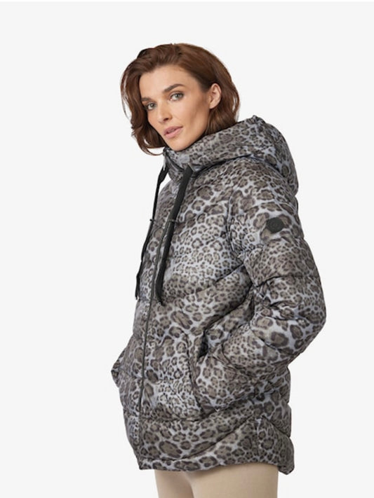 Frandsen - Animal Print Puffer Rain Jacket
