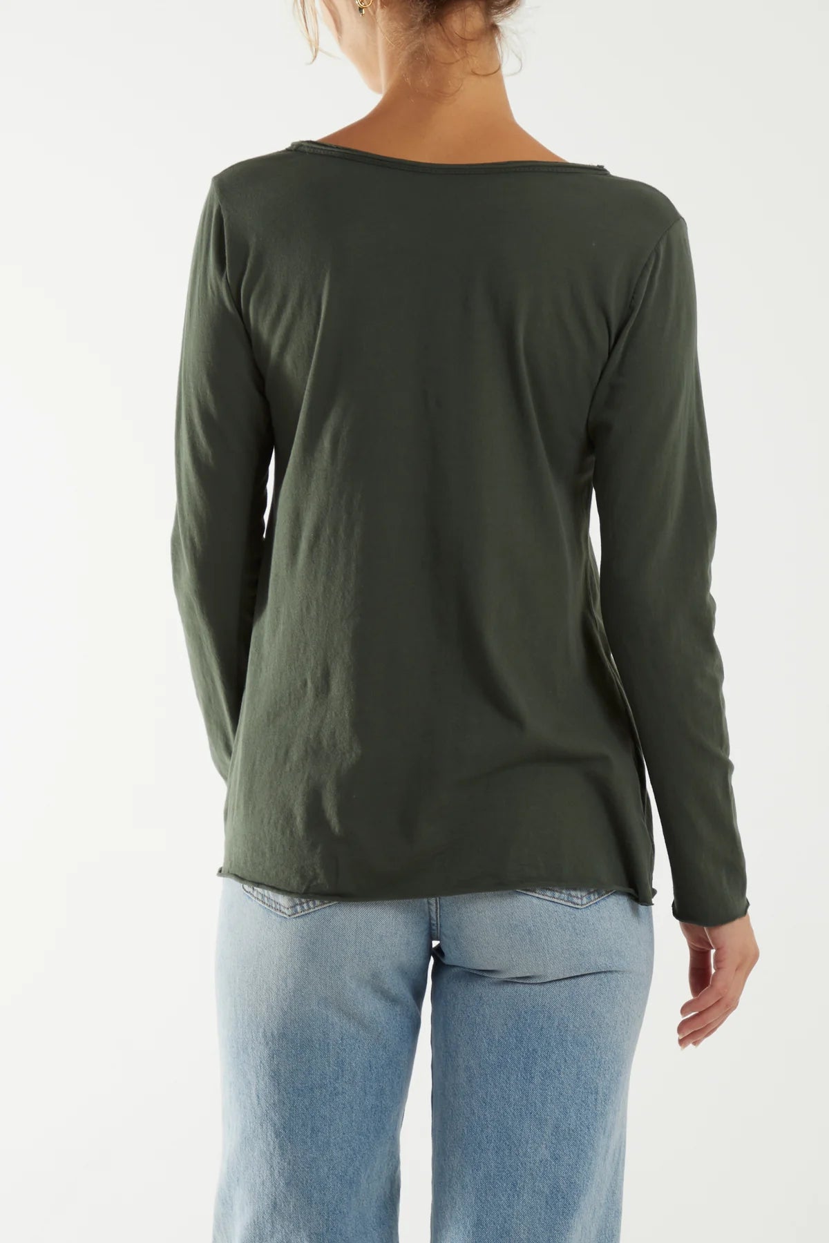 Mel Long Sleeve Button Top