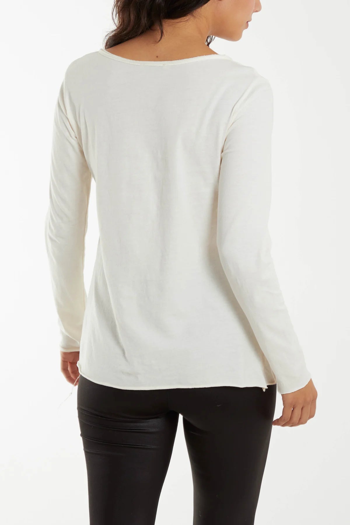 Mel Long Sleeve Button Top