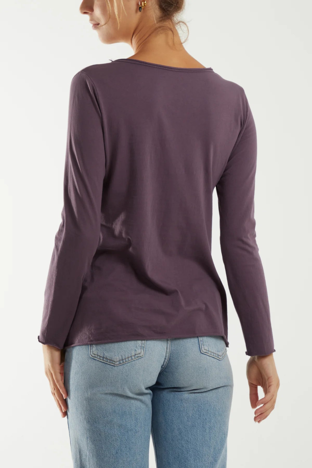 Mel Long Sleeve Button Top