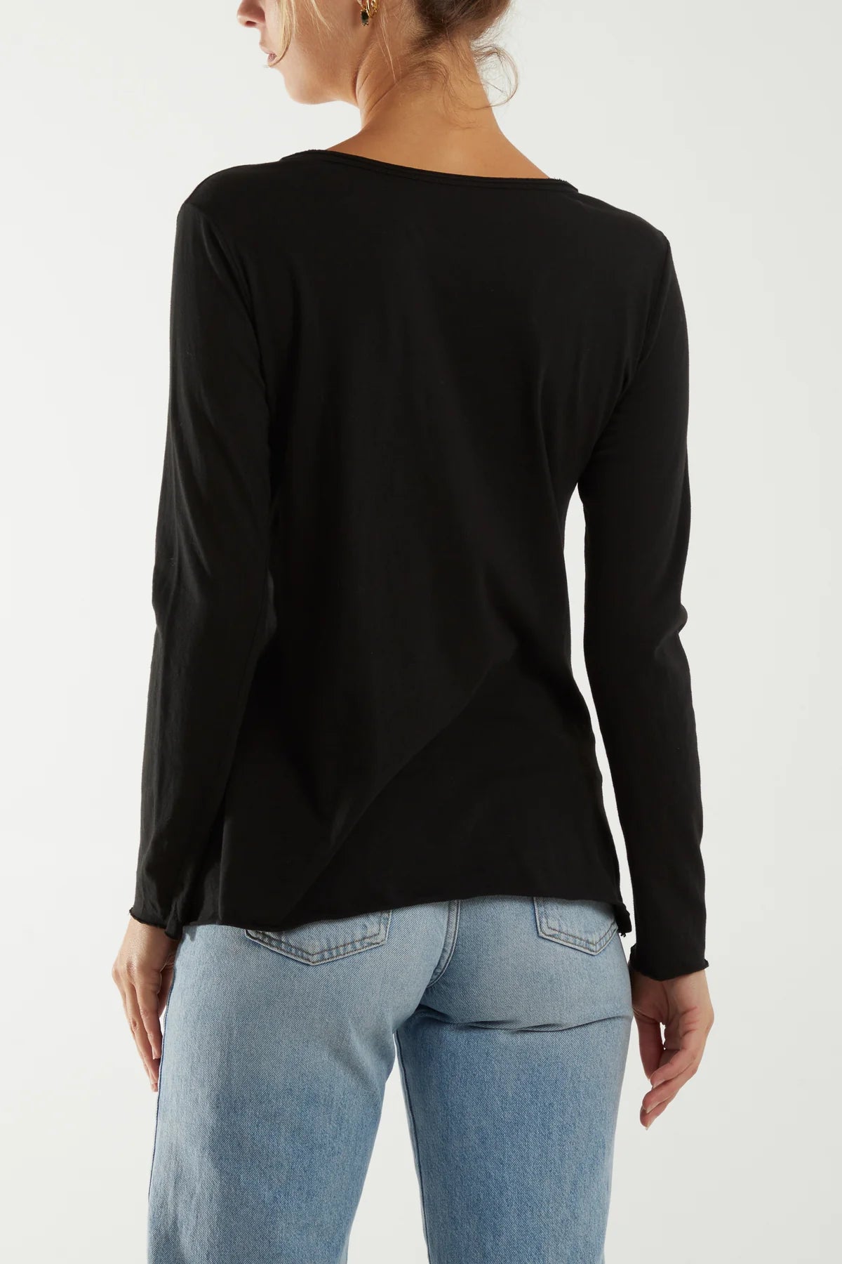Mel Long Sleeve Button Top