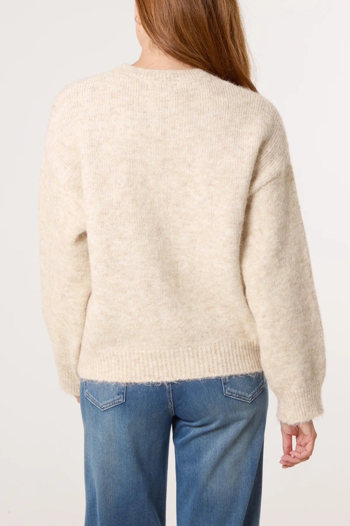Chrissy Stella Flock Floral Jumper