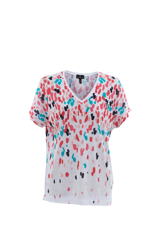 Marble - Scatter Print Top 6947